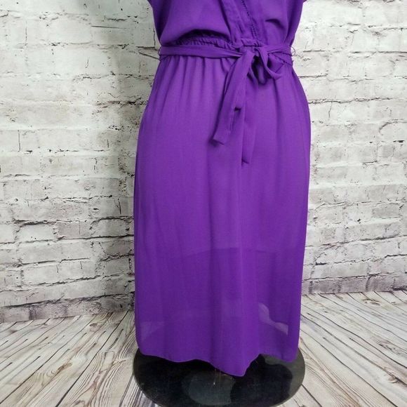 VTG Brasseur of California‎ Purple Sheer Nightgown - Picture 3 of 8